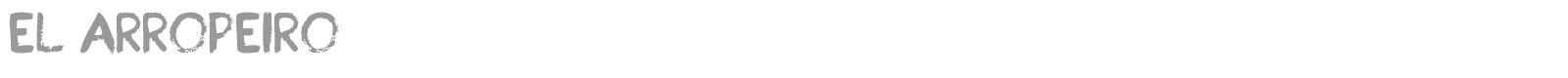 El Arropeiro font preview